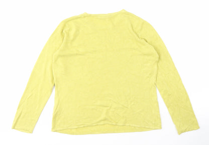 Womens UK Size 12/14 Bonmarché Yellow Pullover Jumper