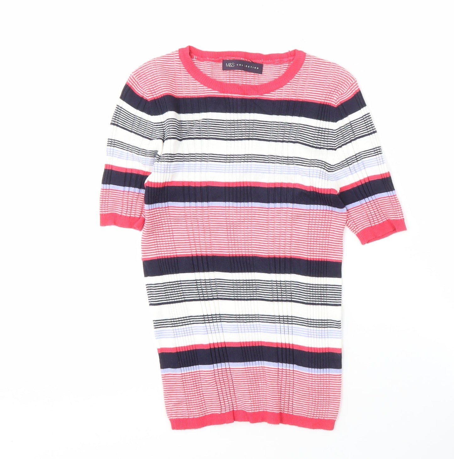 Womens UK Size 8 Marks and Spencer Multicoloured Tunic T-Shirt