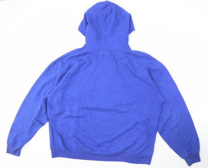 Mens UK Size XL Champion Blue Pullover Hoodie