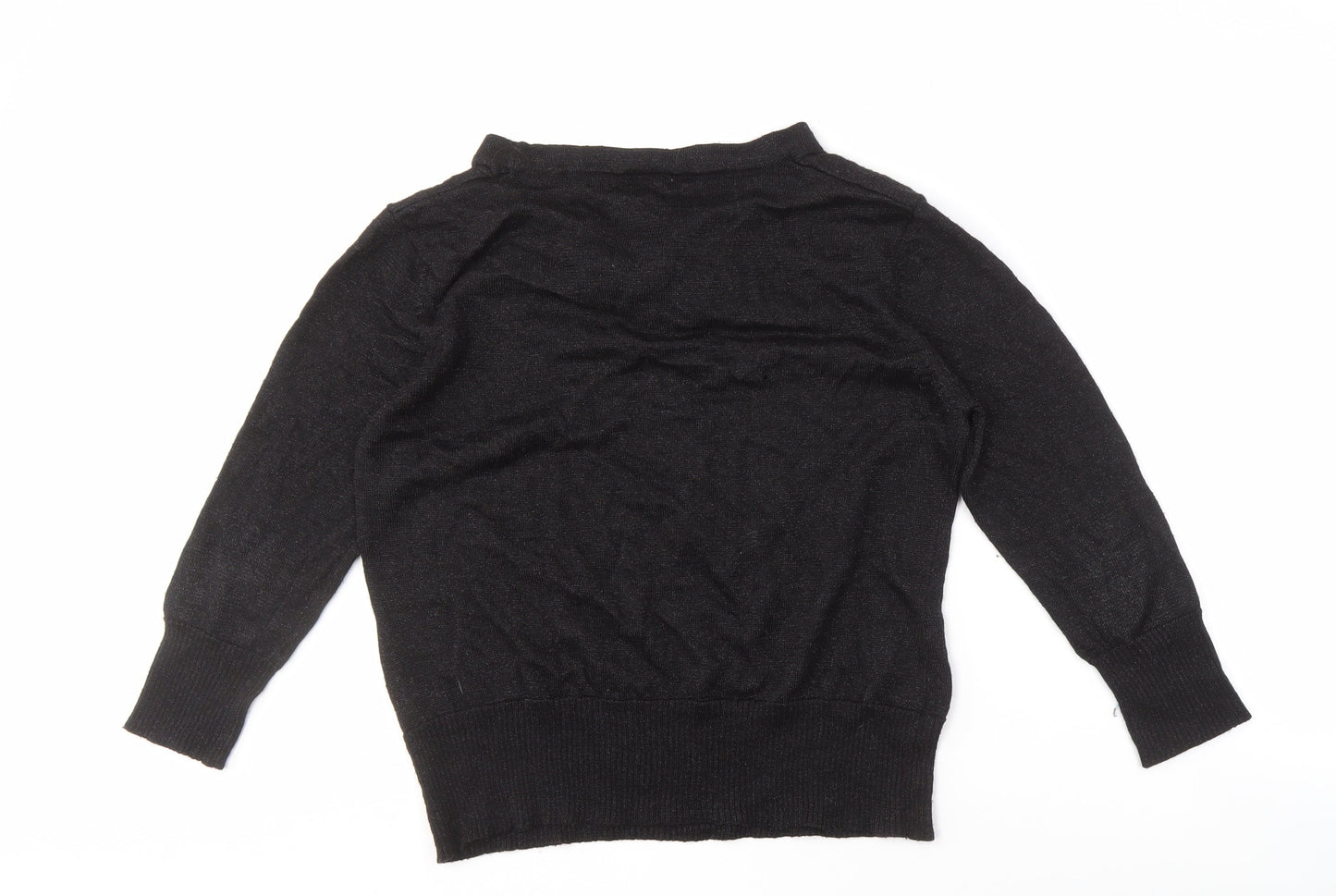 XISS COLLECTION Women's Black XL Cowl Neck Jumper