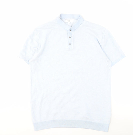 Next Men's XL Blue Polo Short Sleeve Cotton Casual