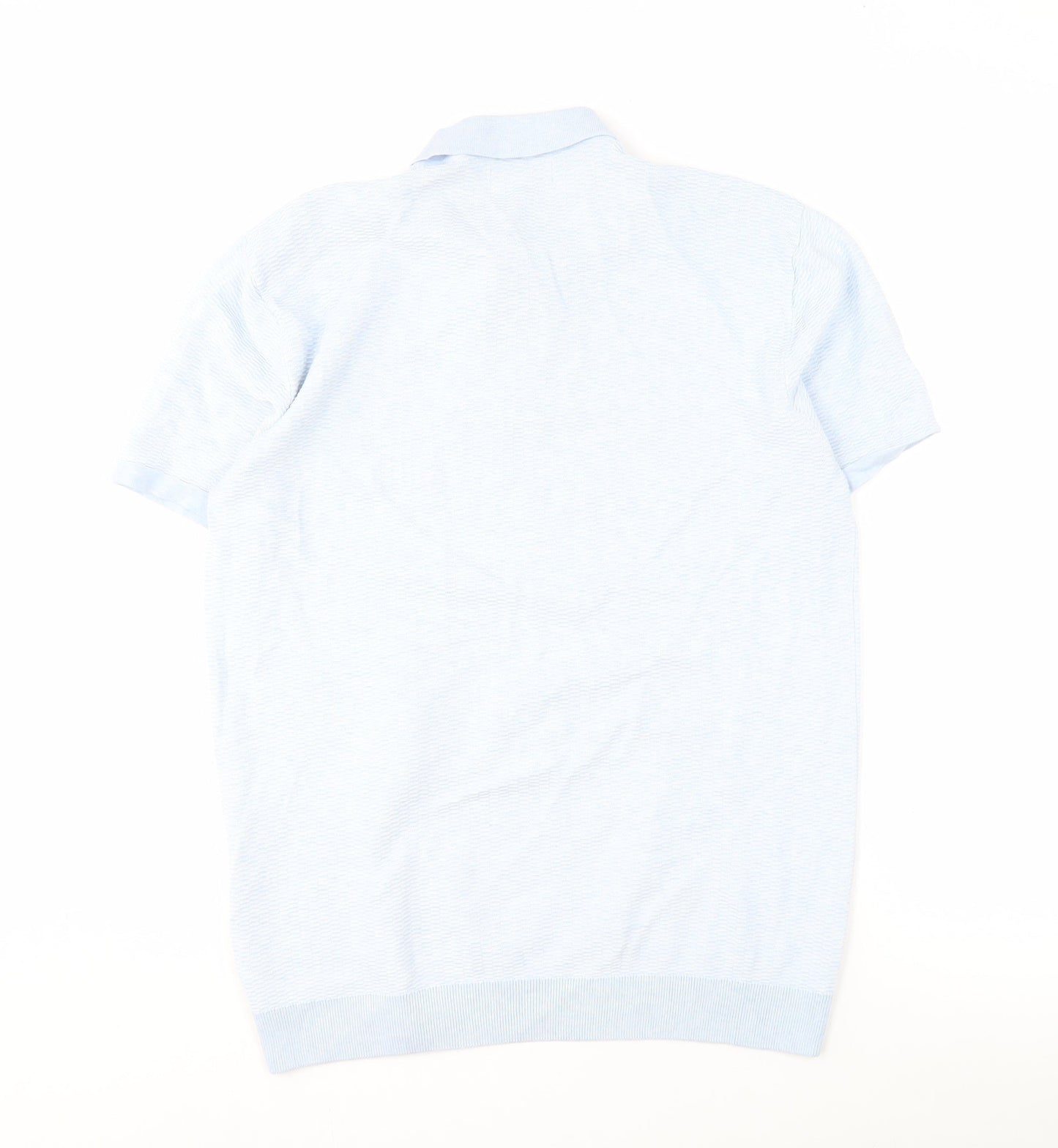 Next Men's XL Blue Polo Short Sleeve Cotton Casual