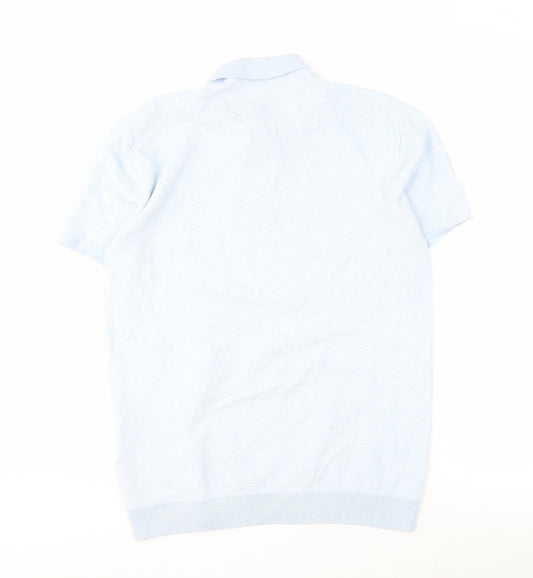 Next Men's XL Blue Polo Short Sleeve Cotton Casual