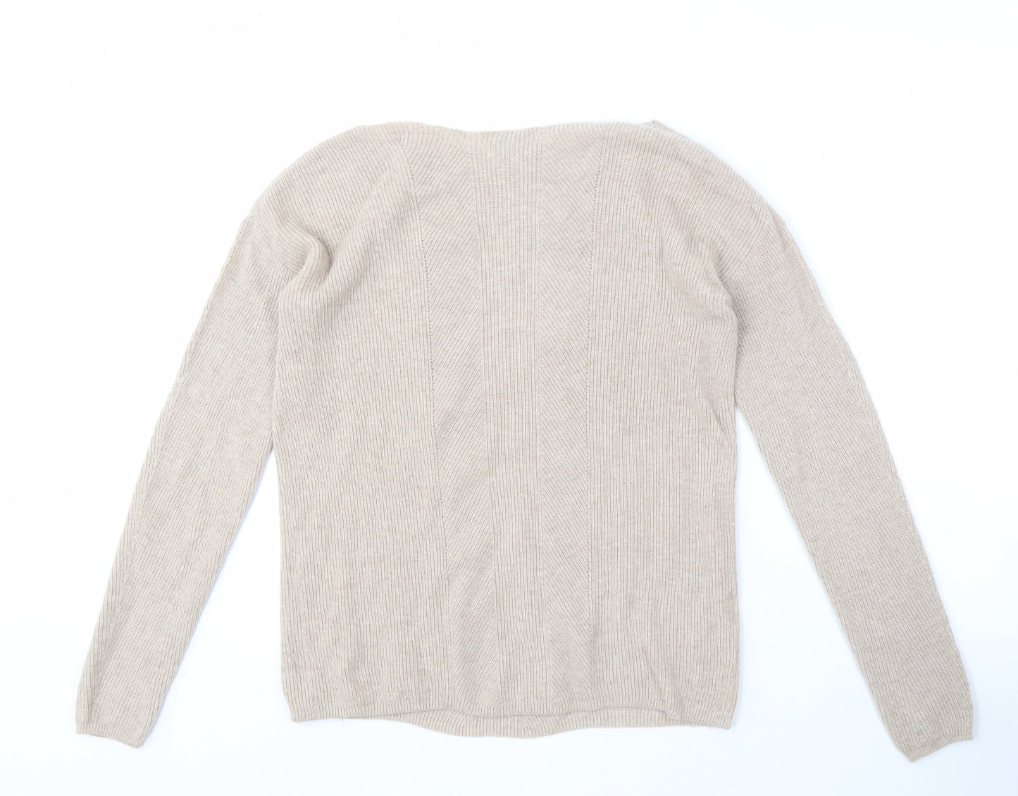 Womens UK Size S Mango Beige Pullover Jumper