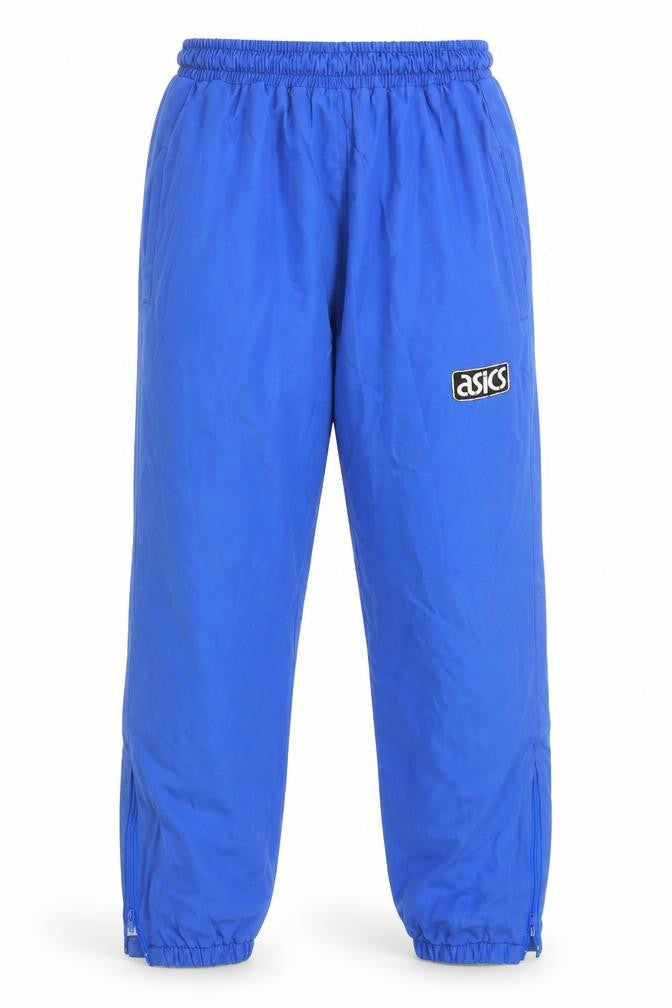 Mens UK Size S ASICS-activewear Regular Fit Track Pants Blue Trousers