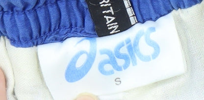 Asics Men's Blue Track Pants, Size S, Gym & Training