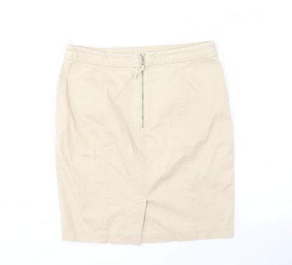 H&M Women's Beige Pencil Skirt, Size 14, Casual Wear