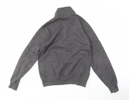 Mens UK Size S Champion Grey 1/4 Zip Sweatshirt