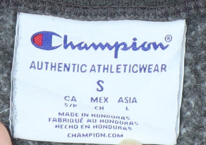 Mens UK Size S Champion Grey 1/4 Zip Sweatshirt