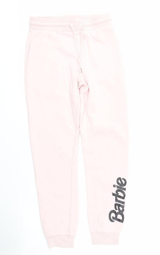 Barbie Girls Pink Jogger Trousers XS - New With Tags