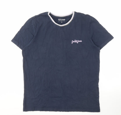 Mens UK Size XL JACK & JONES Blue  T-Shirt