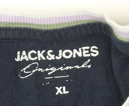Mens UK Size XL JACK & JONES Blue  T-Shirt
