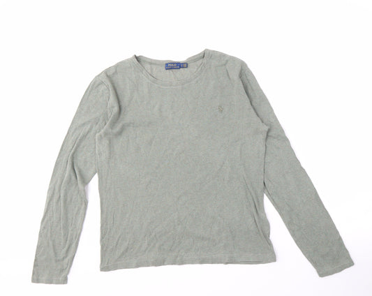 Polo Ralph Lauren Men's Green Long Sleeve T-Shirt L