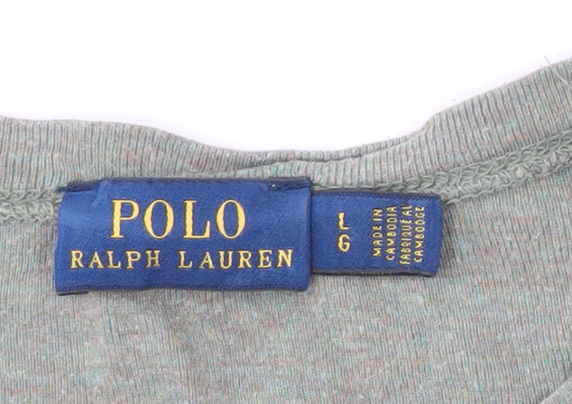 Polo Ralph Lauren Men's Green Long Sleeve T-Shirt L