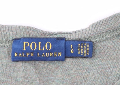 Polo Ralph Lauren Men's Green Long Sleeve T-Shirt L