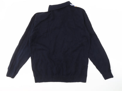 Next Men's Blue Striped XL Pullover Jumper