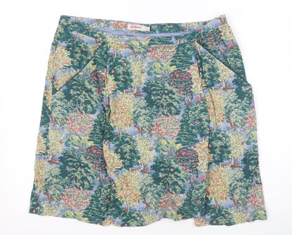 Cath Kidston Women's Multicoloured Floral Skirt Size 14