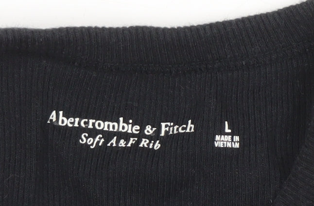 Abercrombie & Fitch Women's Black Basic Tank - L