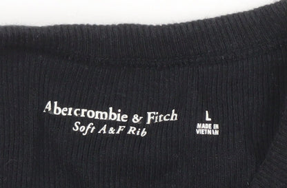 Abercrombie & Fitch Women's Black Basic Tank - L