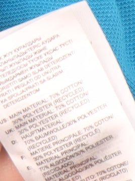 Adidas Men's Blue Polo Shirt L Sports Graphic