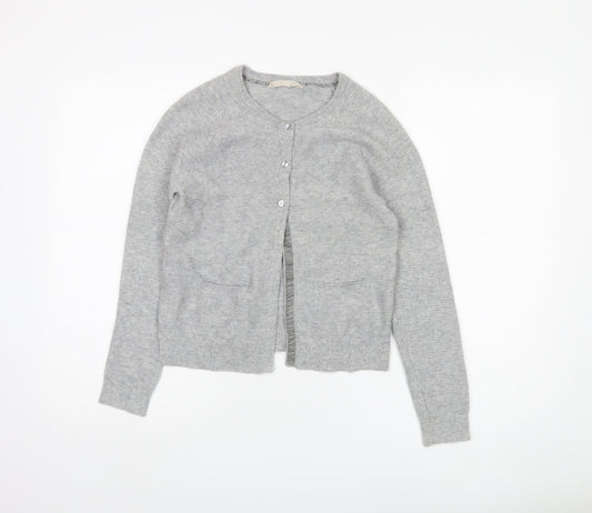 John Lewis Girls Grey Cardigan, 10 Years, Lightweight, Casual