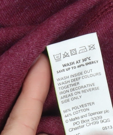 Marks and Spencer Women’s Red Pullover Sweatshirt Size 10