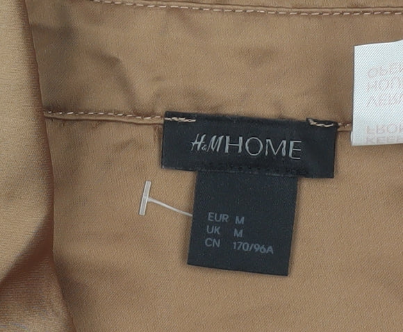 H&M Brown Satin Nightshirt, Unisex M, Collared Style