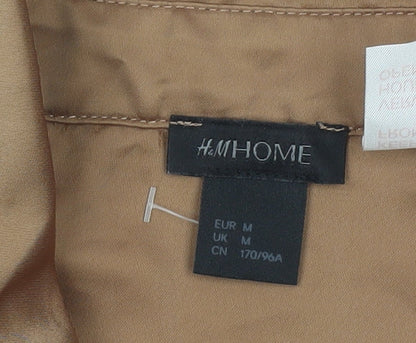 H&M Brown Satin Nightshirt, Unisex M, Collared Style