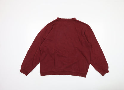 Van Heusen Men's Red Pullover Sweatshirt Medium
