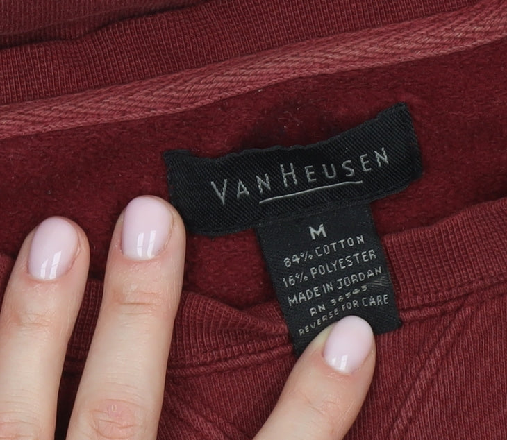 Van Heusen Men's Red Pullover Sweatshirt Medium