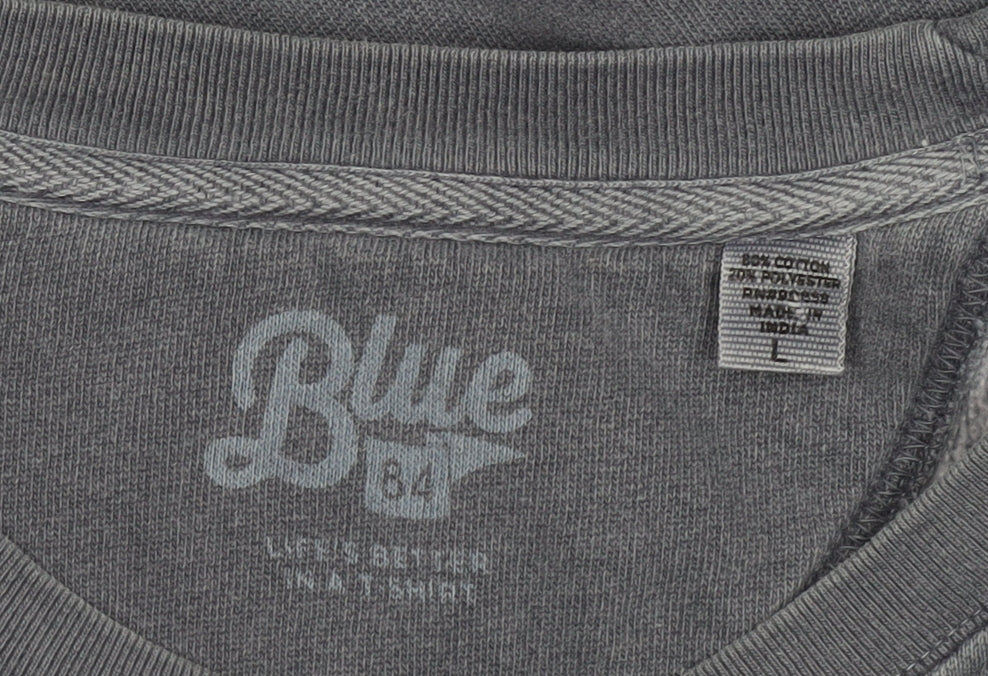 Blue 84 Men's Grey Pullover Sweatshirt L
