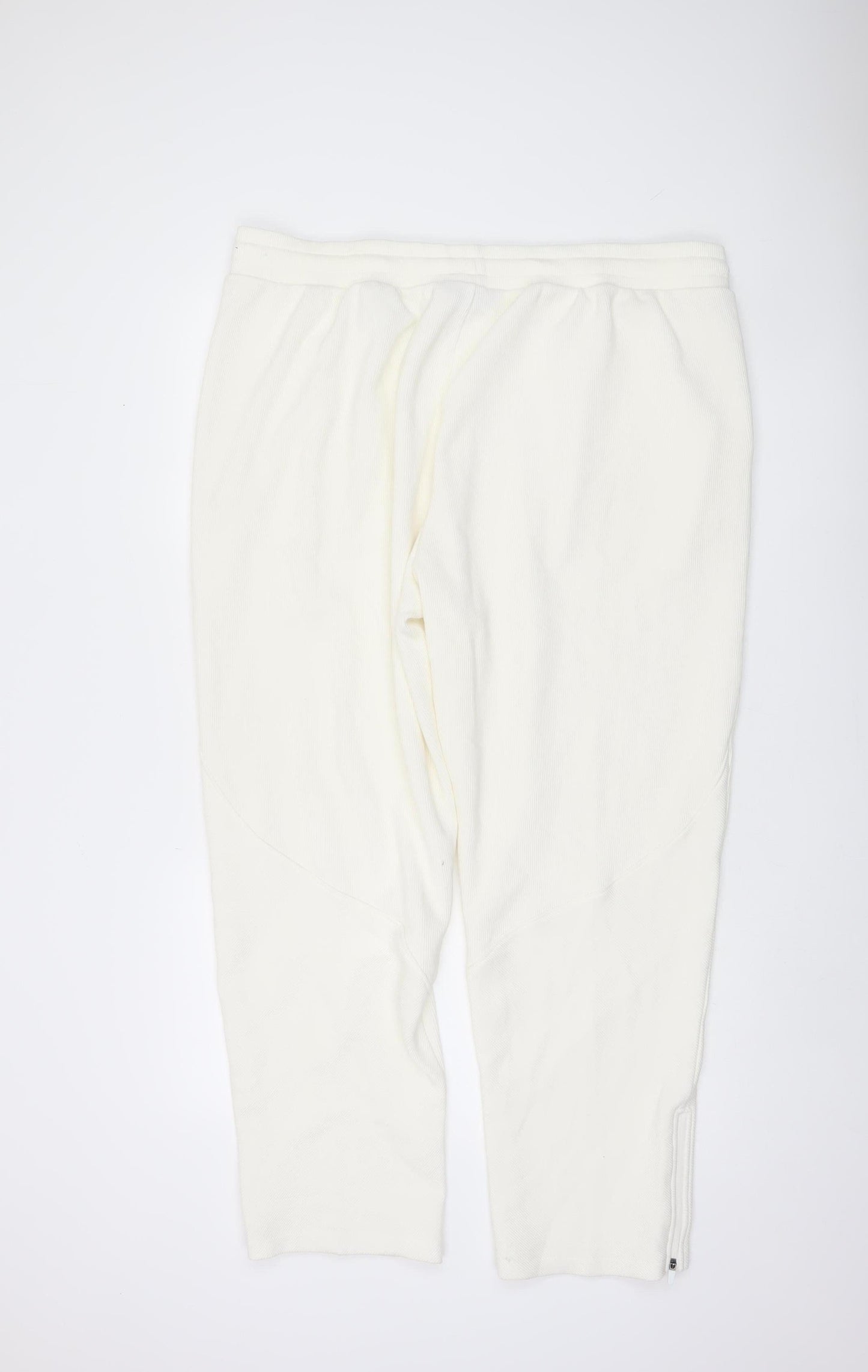Womens UK Size 20 Marks and Spencer Relaxed Fit Jogger Ivory Trousers