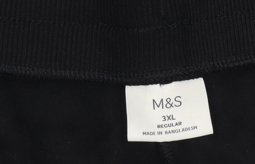 Marks and Spencer Men's 3XL Black Sweat Shorts