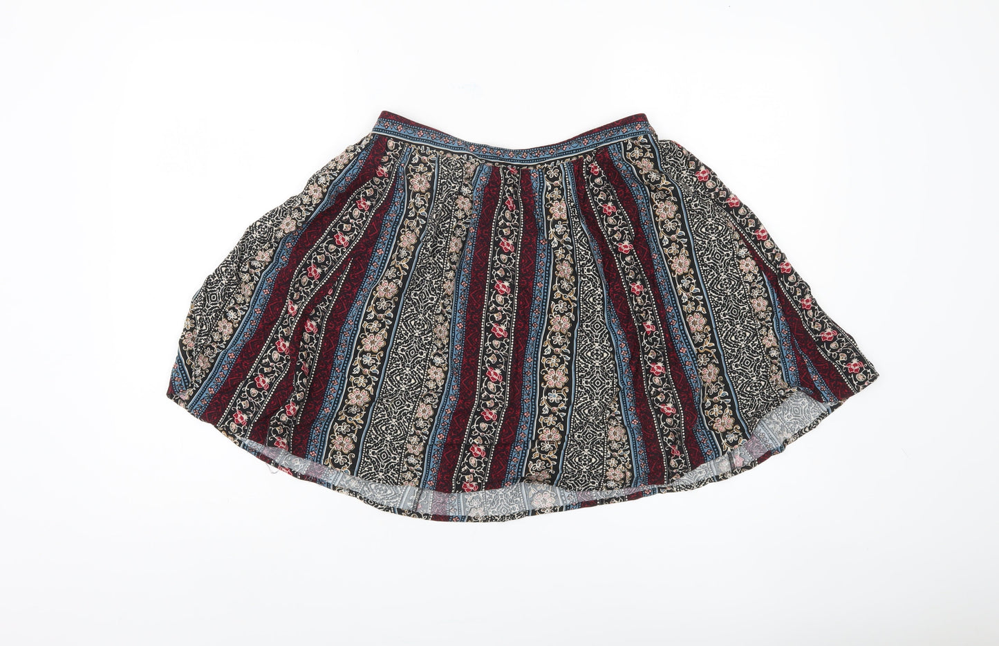 New Look Women's Multicoloured A-Line Floral Skirt Size 10