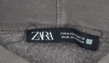 Zara Women's Brown Pullover Hoodie Size 12