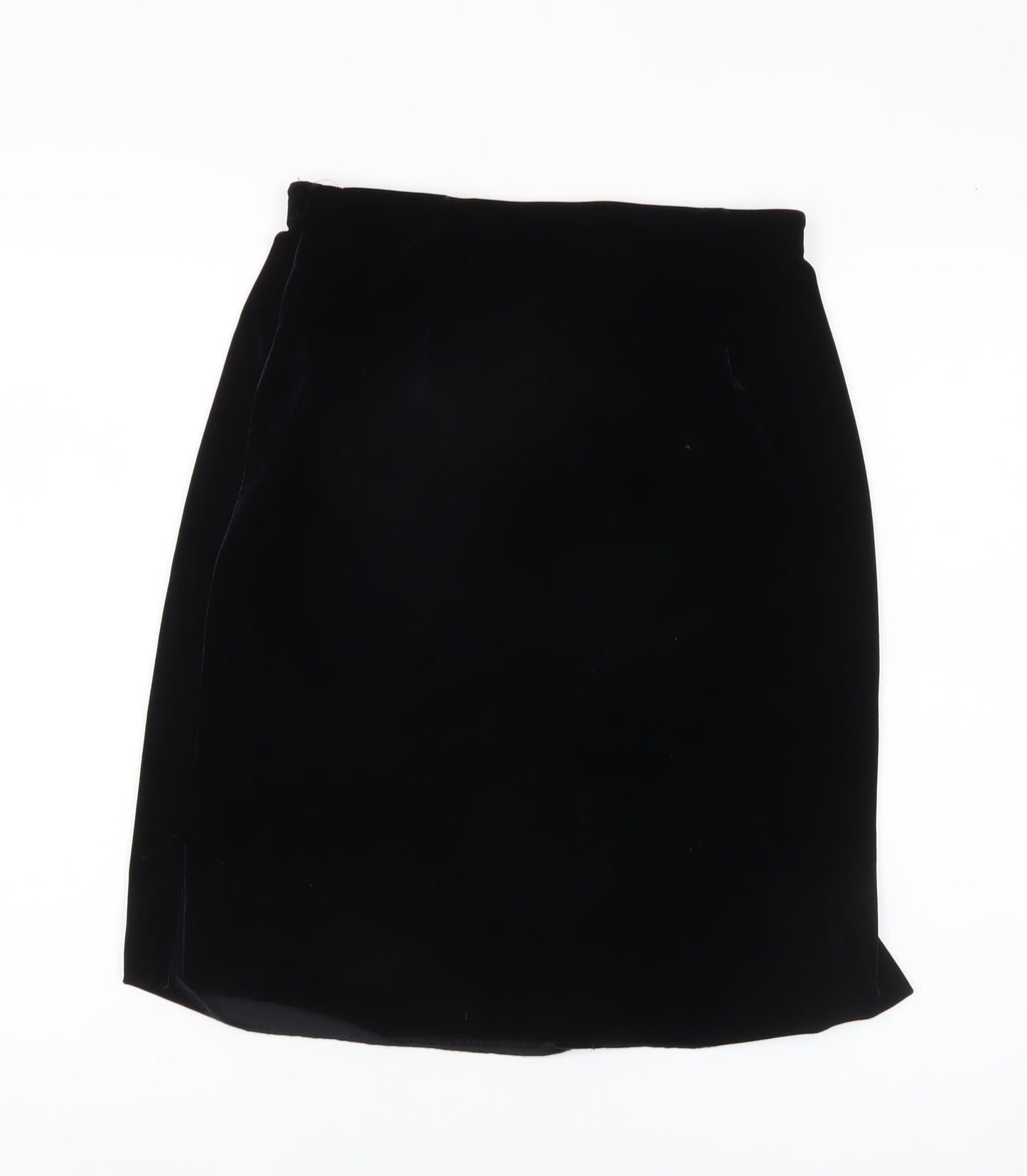 Marks and Spencer Women's Black Velvet Pencil Skirt Size 12
