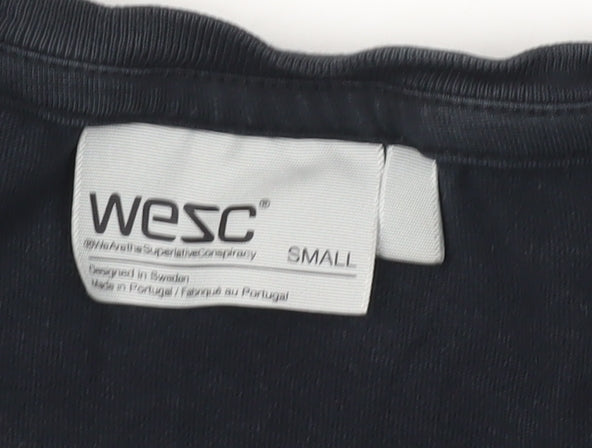WeSC Men's Black Graphic Print T-Shirt, Size S