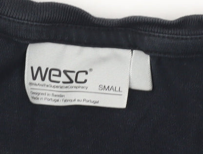 WeSC Men's Black Graphic Print T-Shirt, Size S