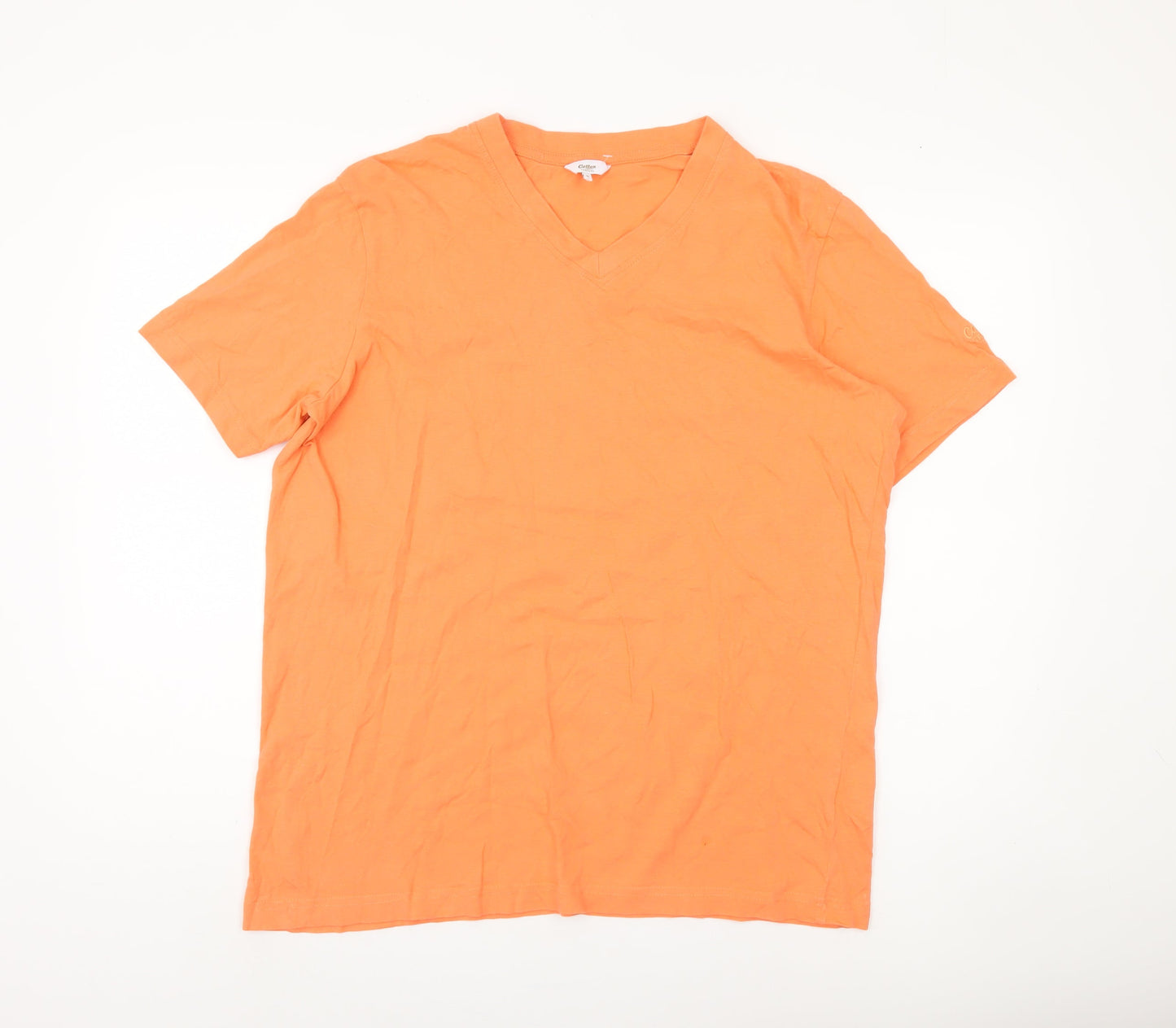 Mens UK Size M Cotton Traders Orange  T-Shirt