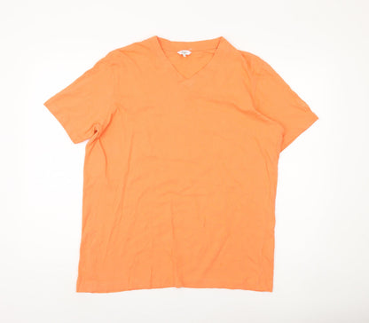 Mens UK Size M Cotton Traders Orange  T-Shirt