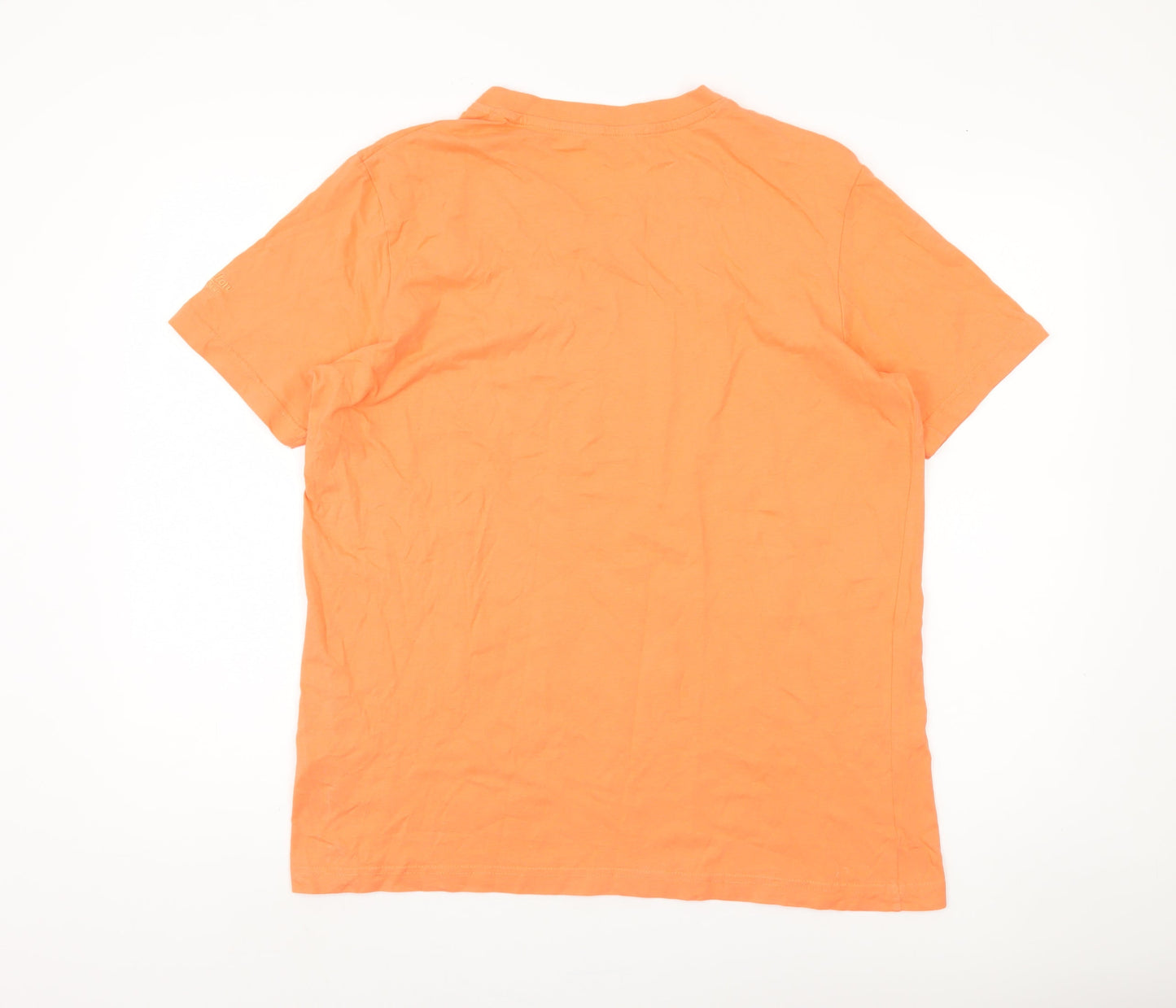 Mens UK Size M Cotton Traders Orange  T-Shirt