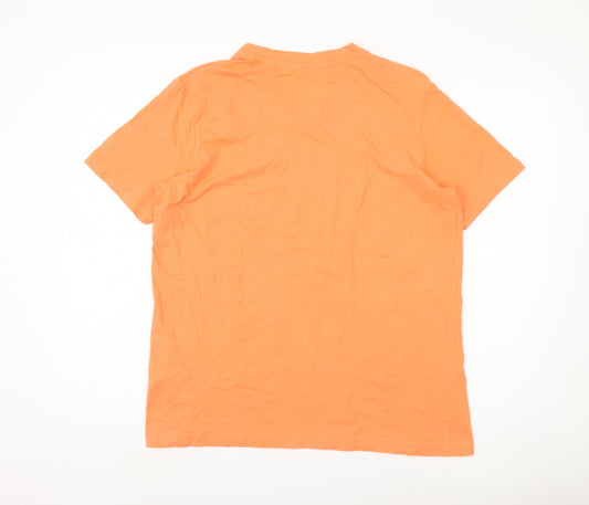 Mens UK Size M Cotton Traders Orange  T-Shirt