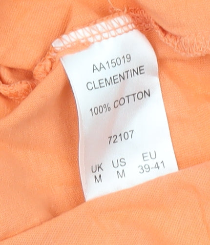 Mens UK Size M Cotton Traders Orange  T-Shirt