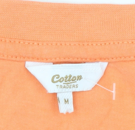 Mens UK Size M Cotton Traders Orange  T-Shirt