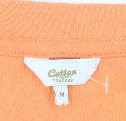Mens UK Size M Cotton Traders Orange  T-Shirt