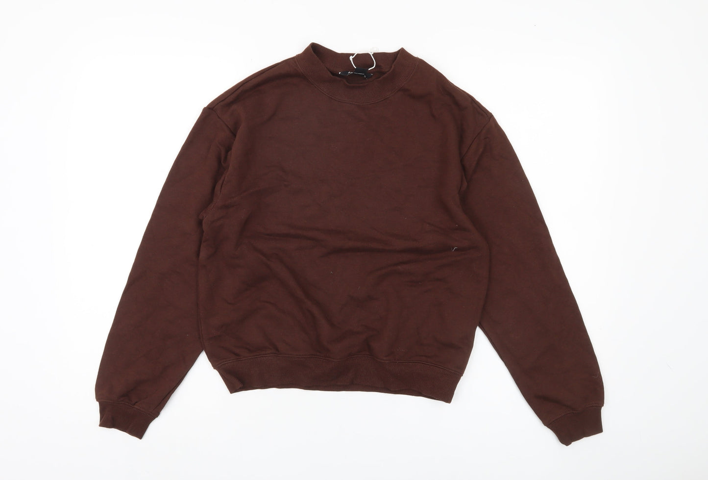 Monki Women's Brown Pullover Sweatshirt 2XS