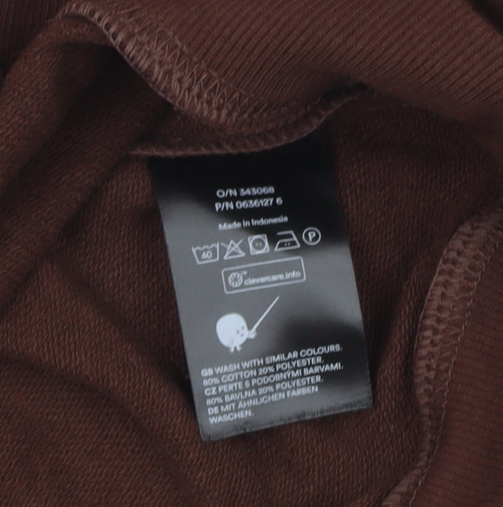 Monki Women's Brown Pullover Sweatshirt 2XS