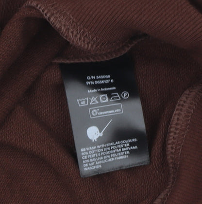 Monki Women's Brown Pullover Sweatshirt 2XS