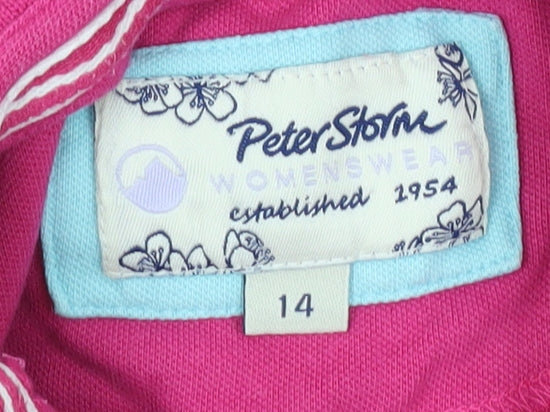 Peter Storm Women's Pink Polo Shirt Size 14
