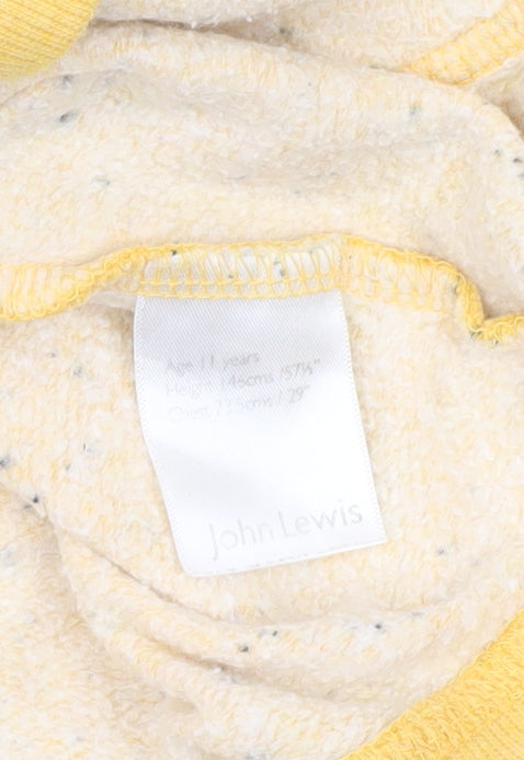 John Lewis Boys Yellow Full Zip Hoodie, 11 Years